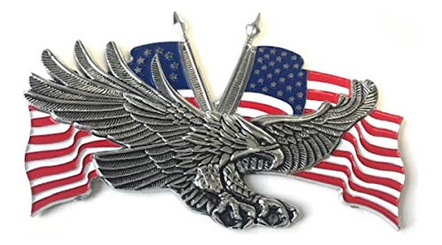 Medalln De Metal Eagle Usa De 4,25 X 2,75 Pulgadas Para Har Foto 4