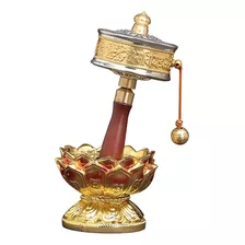 Roda De Oração Tibetana Com Instrumento De Oração Feito