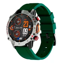 Smartwatch Masculino Lokmat Zeus 3 Pro Militar Shock Verde