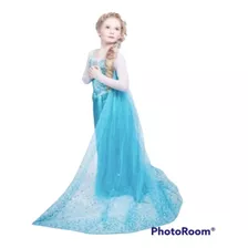 Vestido Frozen Princesa Elsa De Niña