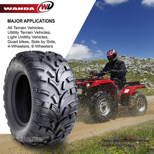 Set 4 Wanda Atv Tires 25x10-12 25x11-12 Fit 17-19 Bobcat Ugg Foto 7