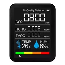 Medidor De Dióxido De Carbono Co2 Calidad De Aire 5 En 1