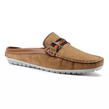 Mocassim Sapatenis Sapato Masculino Camurça Mule Slipon 