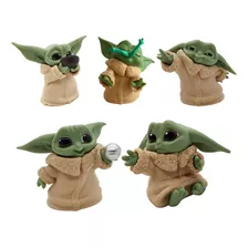 Bonecos De Ação Baby Yoda Grogu Brinquedos Mandalorian 5 A