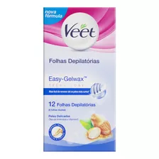 Folhas Para Depilação Corporal Peles Delicadas Veet 12 Unidades