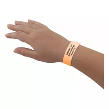 Pulsera Cinta Seguridad Identificacion Fiestas 100 Unidades 