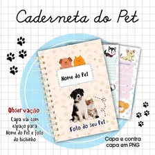 Arquivos Encadernação Caderneta Saúde Cão Gato Combo