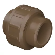 União Soldável 50mm Pvc Marrom Água Fria Fortlev