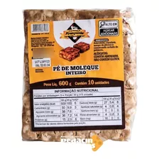 Pct Com 10 Pé De Moleque Inteiro 600g - Barraca Amarela