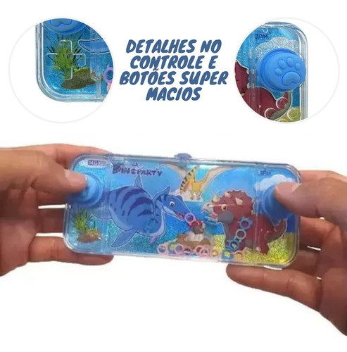 Jogo de Argolas Mini Game de Água Aquaplay Dinossauro Anti