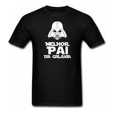 Camiseta Adulto Dia Dos Pais Melhor Pai Da Galáxia