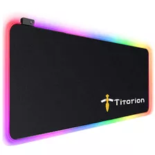 Mouse Pad Gamer Borda Led Rgb Grande 80x30cm Com Vários Efeitos Usb - Titorion