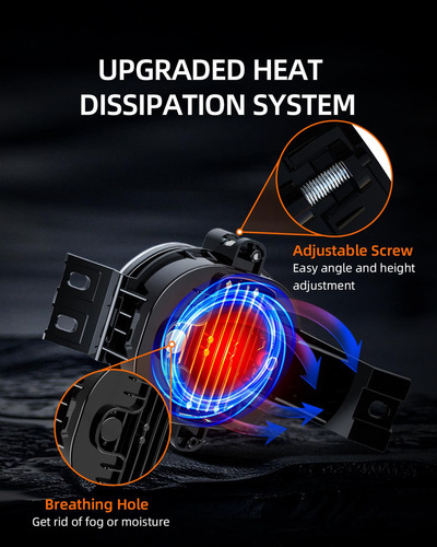 2pcs Luces De Niebla Led Con Drl Compatible Con Dodge Ram Foto 6