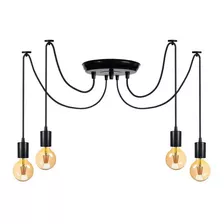 Lustre Aranha Com 4 Pendentes 110/220w