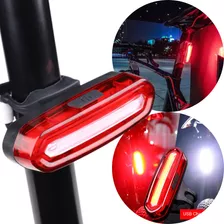 Sinalizador Lanterna Traseira Bike Led 2 Cores Recarregável