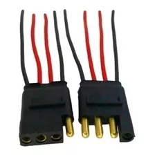 Kit 15 Conector 4 Vias Com Fio 1,5 Caixa Plug Mm Para