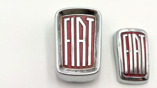 Emblemas Fiat 1100 Parrilla Y Cofre Originales Auto Clasico Foto 2