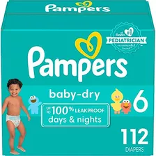 Pañales Pampers Baby Dry Sin Género G X 112 Unidades