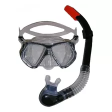 Mascara Y Snorkel Buceo Profesional, Silicona Transparente.