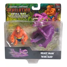 Mestres Universo Homem Fera Boneco Beast Man War Sled Mini