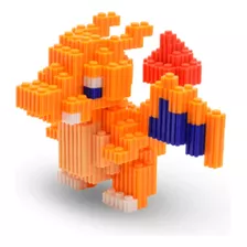 Mini Bloques 3d Para Armar Diseño Tipo Pokémon Charizard
