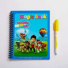 Libro Cuaderno Para Colorear Agua Paw Patrol Patrulla Canina