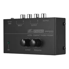 Pre Amplificador Toca Disco Controles De Volume Nivelador