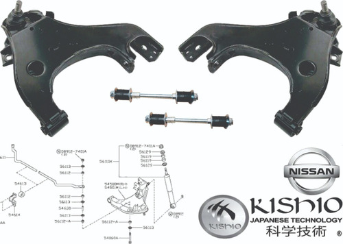 2 Horquillas Inferior 2 Estabil Nissan Pathfinder 05-12 4x4 Foto 2