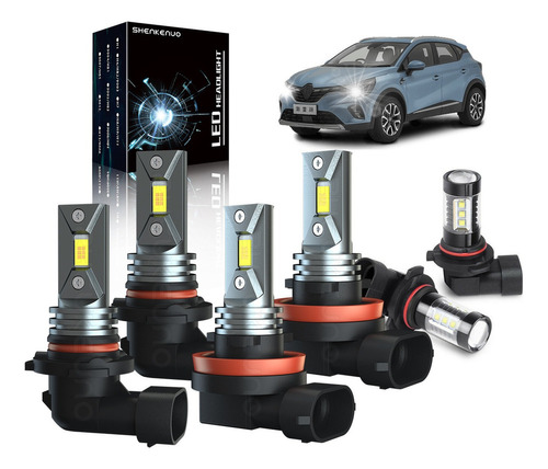 Foto de Fwefww 9005 H11 9006 6000k Kit De Faros Led Para Mazda 3