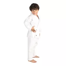 Kimono Judo Jiu-jitsu Infantil Mks Seitô Branco + Faixa Bca