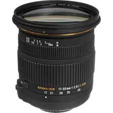 Sigma 17-50mm F/2.8 Os Hsm Canon + Cabo Flat