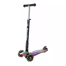 Patinete Infantil Scooter 3 Rodas Com Led C/ Freio Dobrável Cor Nb0009
