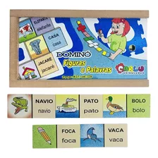 Dominó Educativo Figuras E Palavras Jogo Pedagógico