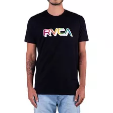 Camiseta Rvca Big Gradiant Plus Size Masculina Preto