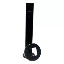 Kit 24 Coluna Torre Inox 30 Cm Preto Guarda Corpo Com 1 Furo