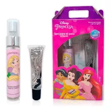 Set Para Pelo Disney Bruma Perfumada 30ml, Gel Glitter 12g