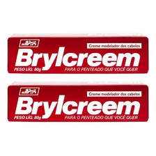 Kit 2 Creme Modelador Dos Cabelos Brylcreem Normal - 80g