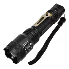 Linterna Led Tactica 1000 Lm Zoom Cargador Bateria Estuche