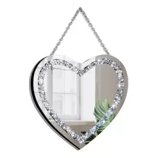 Espejo De Corazón Con Cristales