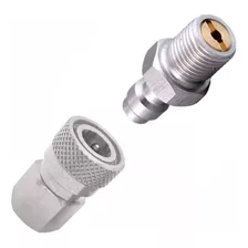 Conector Hembra Universal 1/8 Npt Y Tapa Macho De 8 Mm Pcp Q