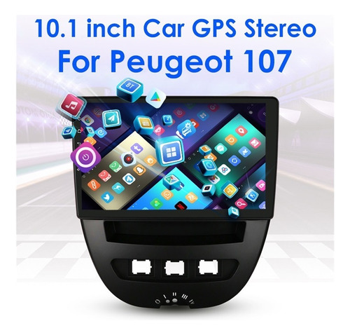 Estreo Peugeot 107 2005-2014 Carplay Android 2+32g Gps Wifi Foto 4