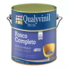 Tinta Galão Acrílica Fosco Completo Fosco 3,6l Qualyvinil Cor Palha