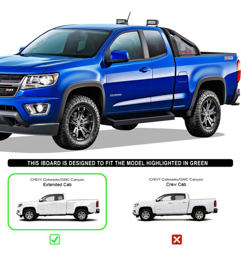 Estribos Compatibles Con Chevy Colorado Gmc Canyon 2015-2022 Foto 7