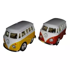 Mini Van Combi Volkswagen Llavero Escala 1:64 (2 Piezas)