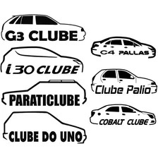 Adesivos Carro Club Parabrisa Tuning Vários Modelos - 19,5cm