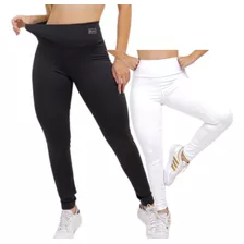 Calça Legging Leg Branca Grossa Suplex Não Fica Transparente