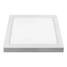 Plafon De Led Quadrado Sobrepor 12w Branco Frio 6500k Bivolt