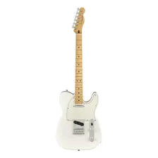 Guitarra Eléctrica Fender Player Telecaster De Aliso Polar White Brillante Con Diapasón De Arce