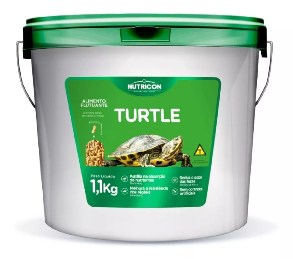 Ração Repteis/tartaruga Aquáticas Turtle 1,1kg - Nutricon