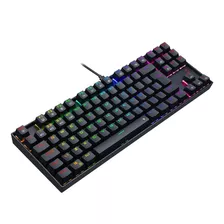 Teclado Mecânico Redragon Kumara Pro Rgb Usb E Sem Fio Brown Cor De Teclado Preto